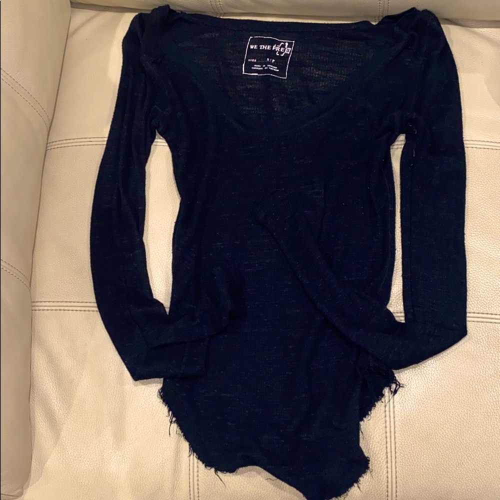 Black Free People long sleeve Tunic